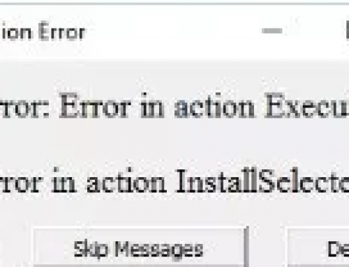 Install ACCURATE 5 Muncul Error in action ExecuteAction